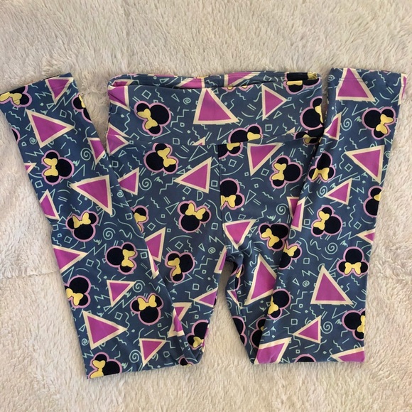 LuLaRoe OS Leggings Minnie Mouse - Picture 2 of 3